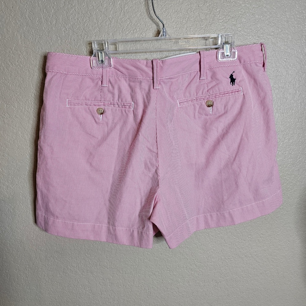 NWOT Polo Ralph Lauren pink and White Striped Shorts Womens 12 - Picture 4 of 13